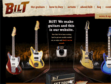 Tablet Screenshot of biltguitars.com